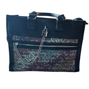 Juicy couture lock chain tote crossbody handbag purse Y2K